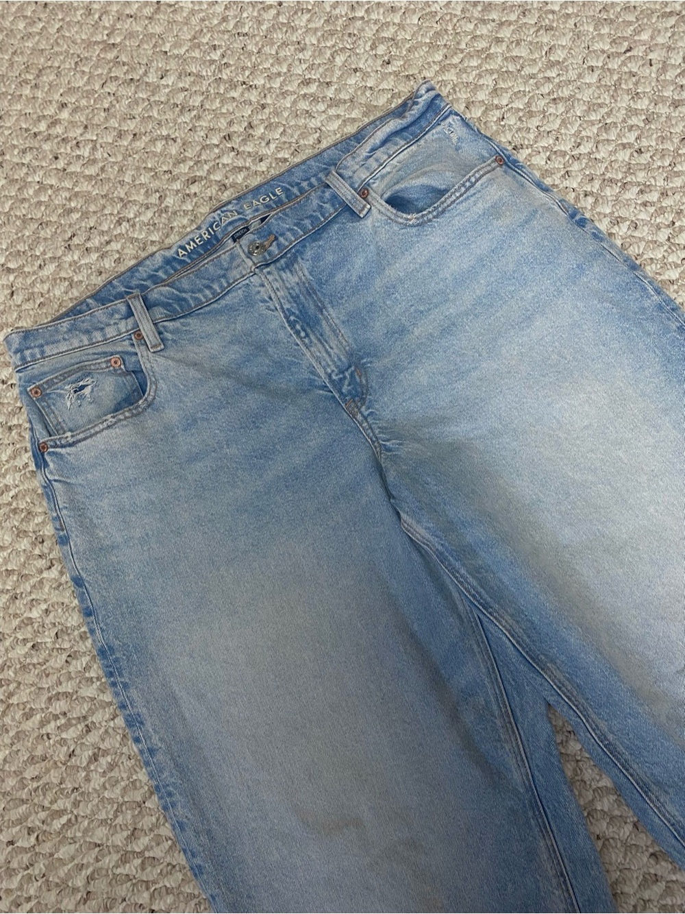 AMERICAN EAGLE BARREL JEANS - SIZE 18 Regular - Picture 2 of 9